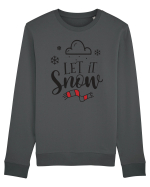 Let it Snow Red Bluză mânecă lungă Unisex Rise