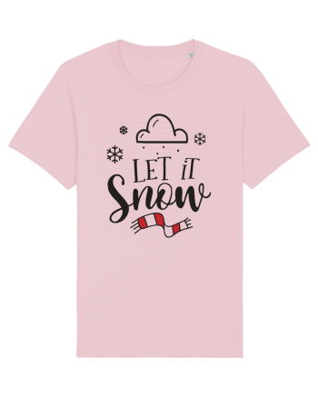 Let it Snow Red Cotton Pink