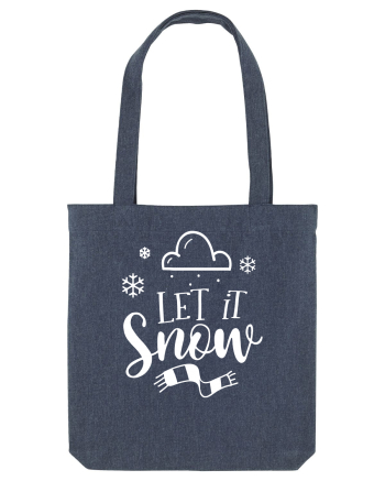 Let it Snow White Midnight Blue