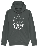 Let it Snow White Hanorac cu fermoar Unisex Connector