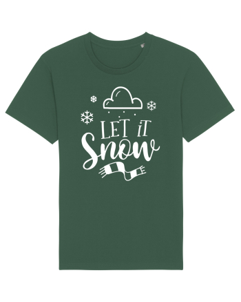 Let it Snow White Bottle Green