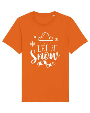 Let it Snow White Bright Orange