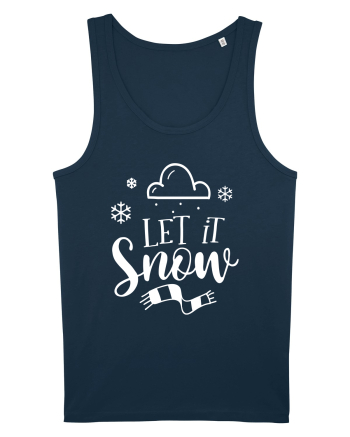 Let it Snow White Navy