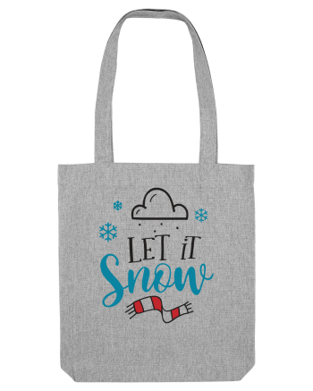 Let it Snow Blue Heather Grey