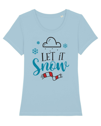 Let it Snow Blue Sky Blue