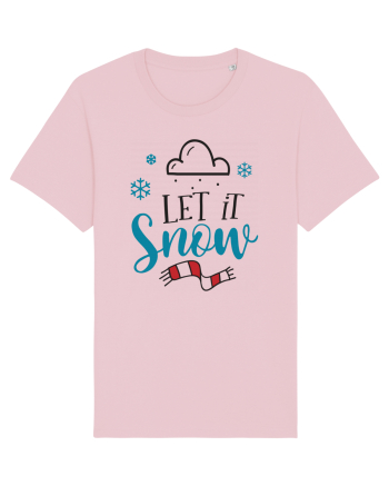 Let it Snow Blue Cotton Pink
