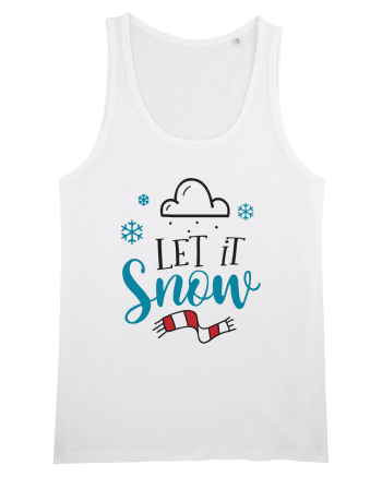 Let it Snow Blue White