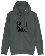 Let it Snow Reindeer Hanorac cu fermoar Unisex Connector