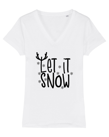 Let it Snow Reindeer White
