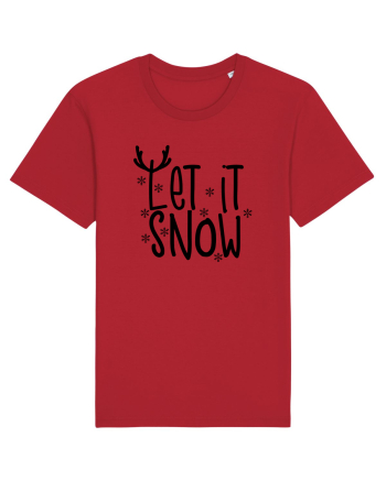 Let it Snow Reindeer Red
