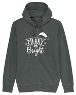 Merry and Bright White Hanorac cu fermoar Unisex Connector