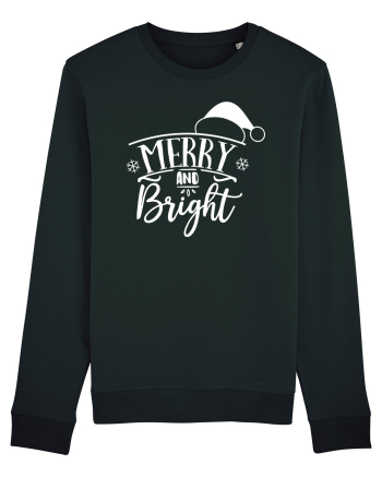 Merry and Bright White Black
