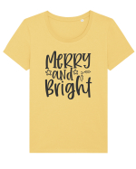 Merry and Bright 1 Tricou mânecă scurtă guler larg fitted Damă Expresser