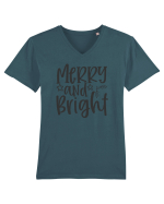 Merry and Bright 1 Tricou mânecă scurtă guler V Bărbat Presenter