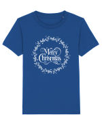 Merry Christmas Round White Tricou mânecă scurtă  Copii Mini Creator