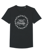 Merry Christmas Round White Tricou mânecă scurtă guler larg Bărbat Skater