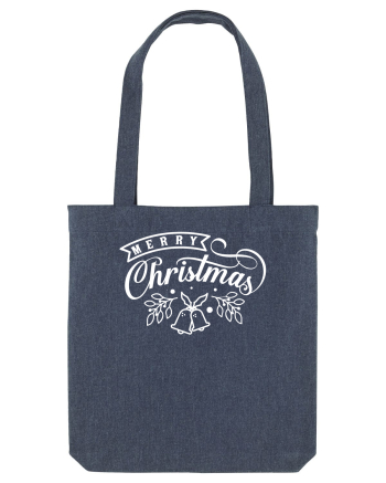 Merry Christmas White Midnight Blue
