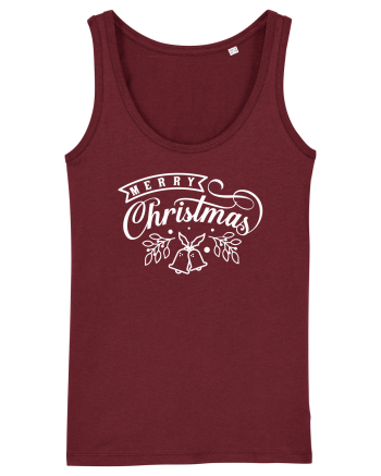 Merry Christmas White Burgundy
