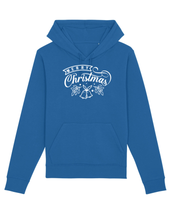 Merry Christmas White Royal Blue