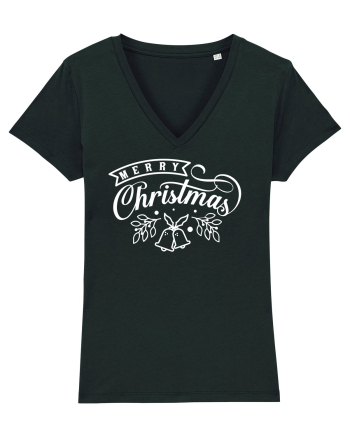 Merry Christmas White Black