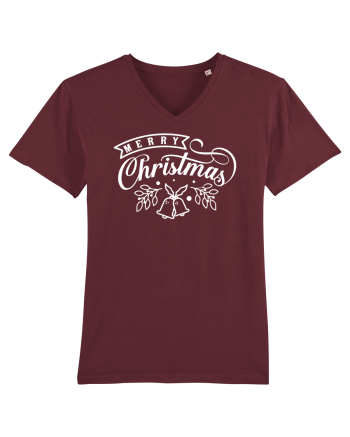 Merry Christmas White Burgundy