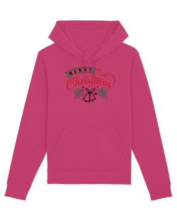 Merry Christmas Bell Green Raspberry