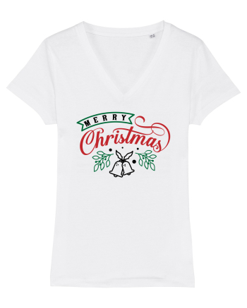 Merry Christmas Bell Green White
