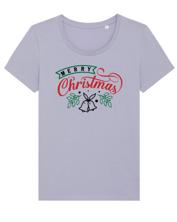 Merry Christmas Bell Green Lavender