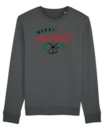 Merry Christmas Bell Green Anthracite