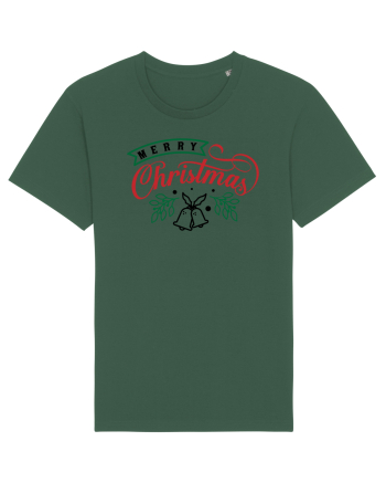 Merry Christmas Bell Green Bottle Green