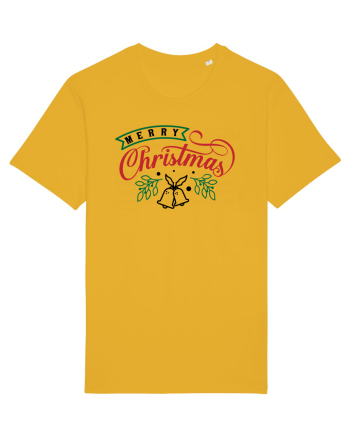 Merry Christmas Bell Green Spectra Yellow