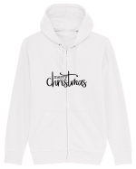 Merry Christmas Writing Hanorac cu fermoar Unisex Connector