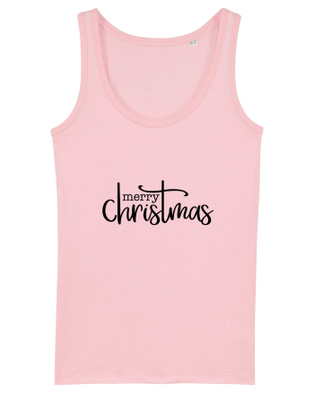 Merry Christmas Writing Cotton Pink