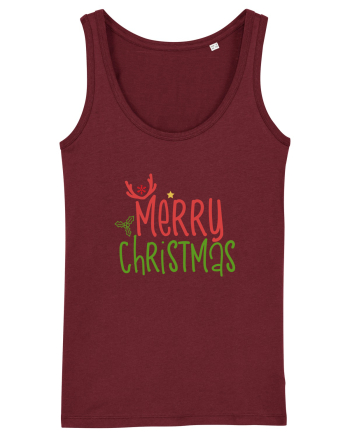 Merry Christmas Color Burgundy
