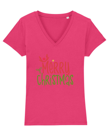 Merry Christmas Color Raspberry