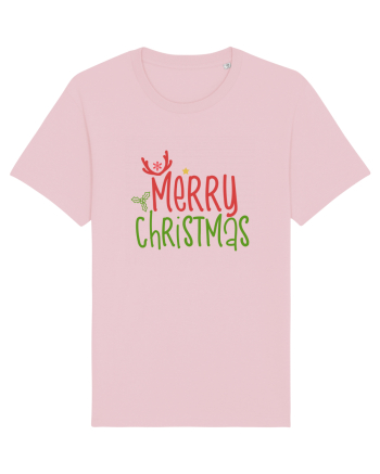 Merry Christmas Color Cotton Pink