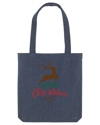 My First Christmas Reindeer Midnight Blue