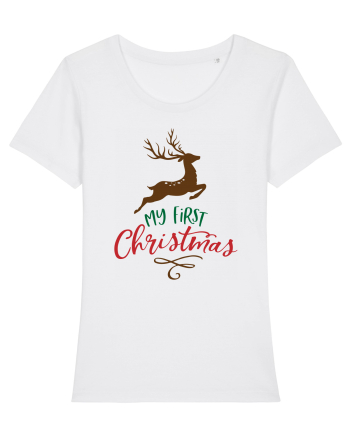 My First Christmas Reindeer White