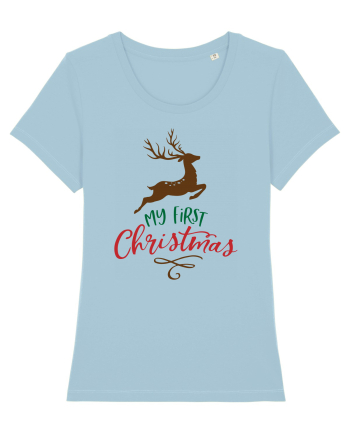My First Christmas Reindeer Sky Blue