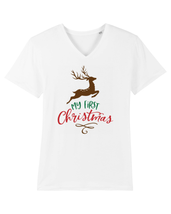 My First Christmas Reindeer White