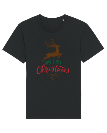 My First Christmas Reindeer Black