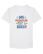 MY Students are Merry Tricou mânecă scurtă guler larg Bărbat Skater