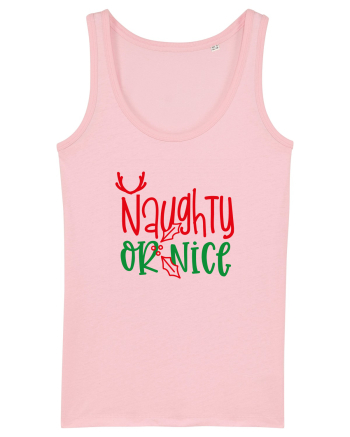 Naughty or Nice Cotton Pink