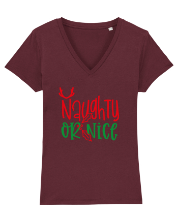 Naughty or Nice Burgundy