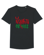 Naughty or Nice Tricou mânecă scurtă guler larg Bărbat Skater