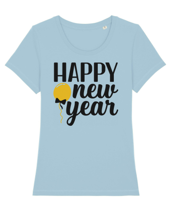 Happy New Year Sky Blue