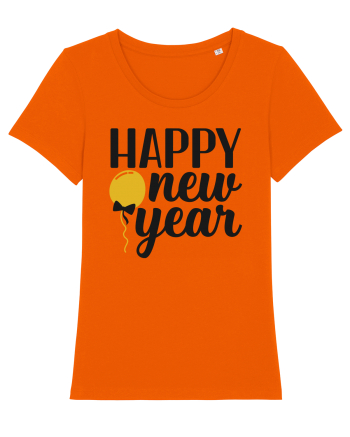 Happy New Year Bright Orange