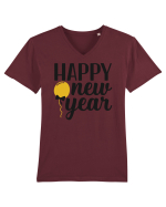 Happy New Year Tricou mânecă scurtă guler V Bărbat Presenter
