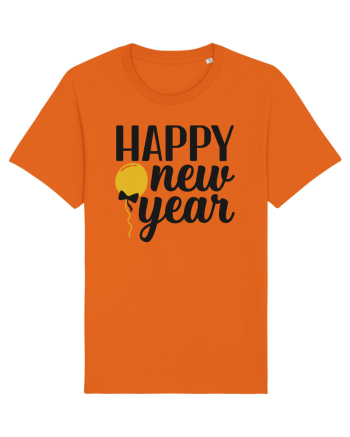 Happy New Year Bright Orange