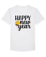 Happy New Year Tricou mânecă scurtă guler larg Bărbat Skater